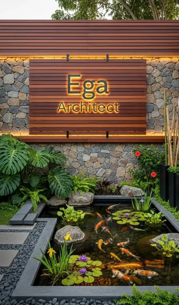 Taman outdoor jasa arsitek bangunan jakarta