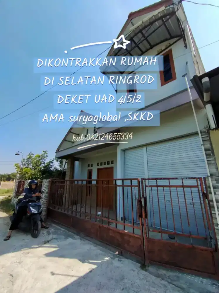 Rumah dikontrakan di selatan Ringrod buat kantor/keluarga/mahasiswa