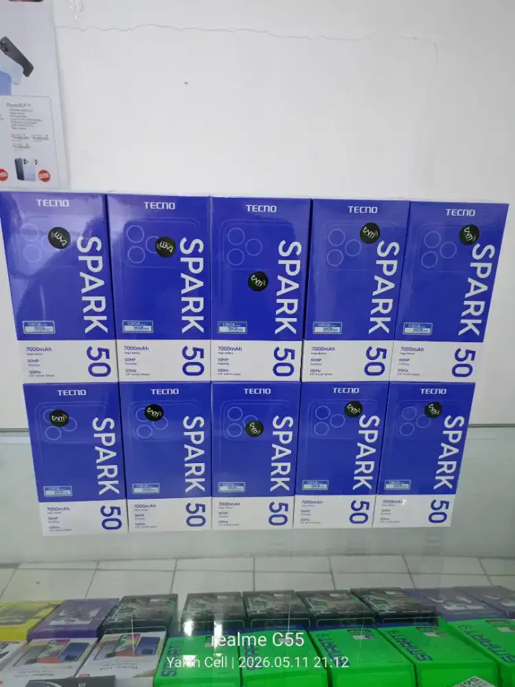 Tecno Spark 50 6+12/128 GB Helio G81 Batre 7000 mAh Garansi Resmi