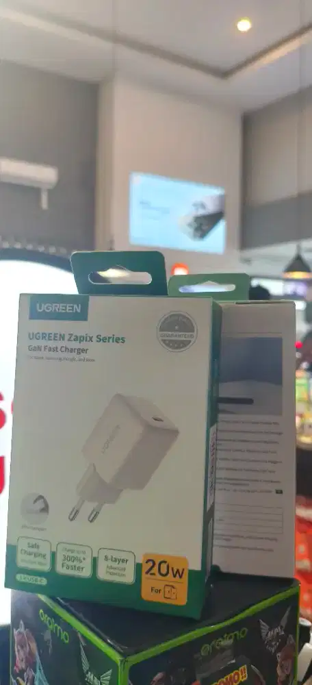 Adaptor Charger Ugreen GaN 20W 20Watt N Series PD Power Delivery 55556