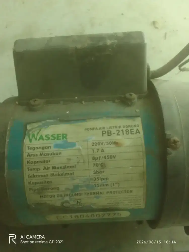 Wasser mesin pompa dorong