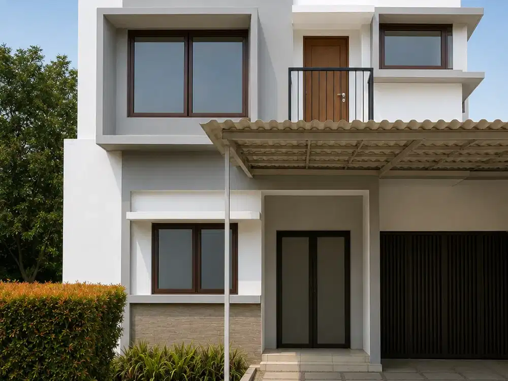 Rumah 2lt luas 12,8x16,5 212meter 3KT Cluster Alamanda JGC Jakarta Garden City