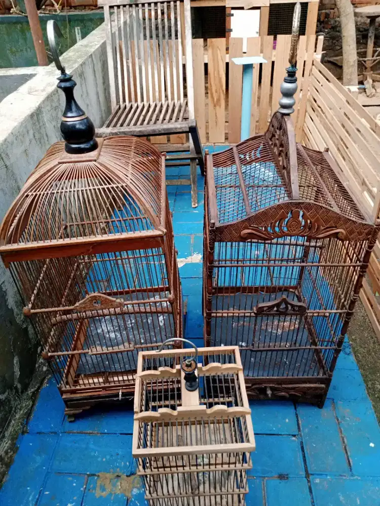 Jual kandang burung ukiran