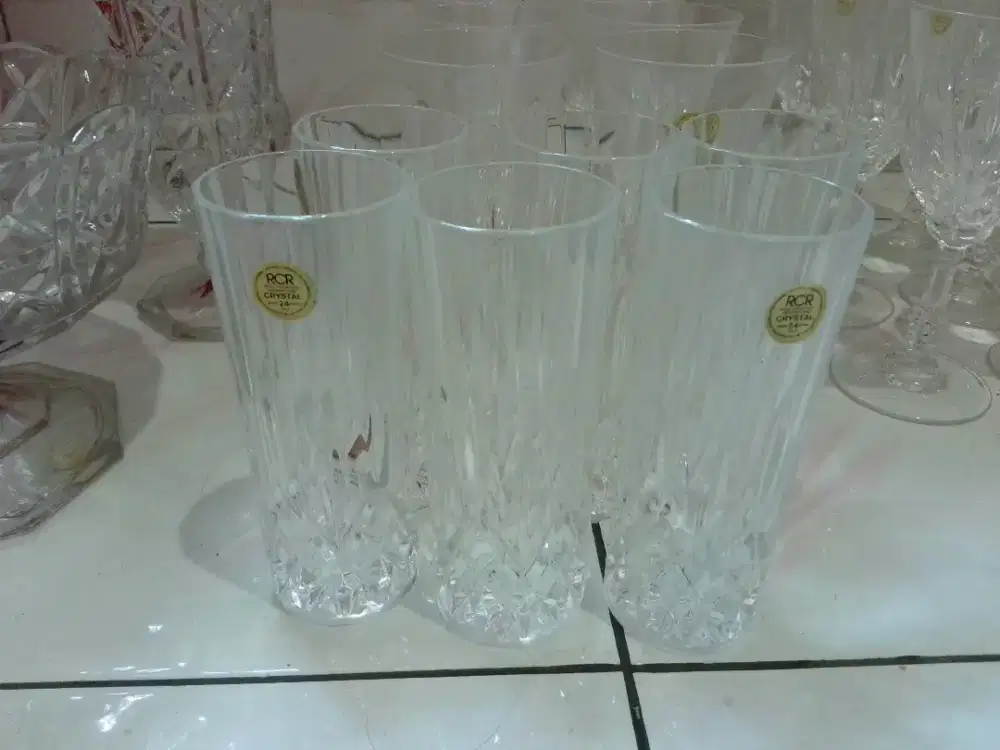 RCR Crystal Tumblr Hi Ball Italy set 6 pcs Baru