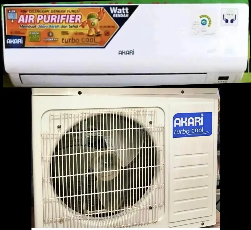 Jual ac akari 3/4 pk lowwat 600 watt kondisi 95% ori semua