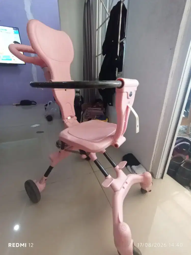 Stroller duduk pink