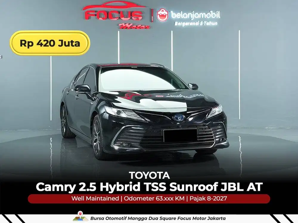 [ BERGARANSI ] Toyota Camry 2,5 Hybrid TSS Sunroof JBL AT 2022/2023