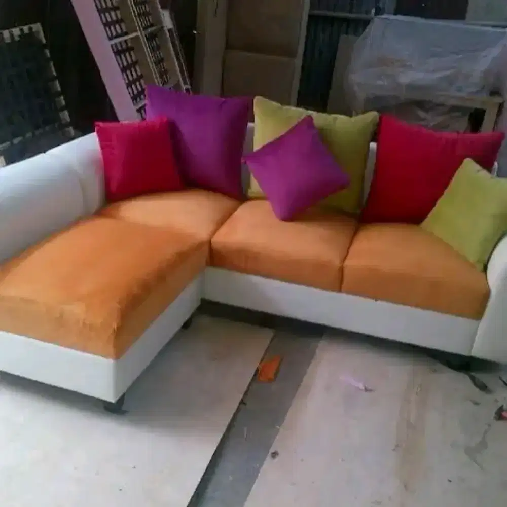 Sofa L putus minimalis ready stok