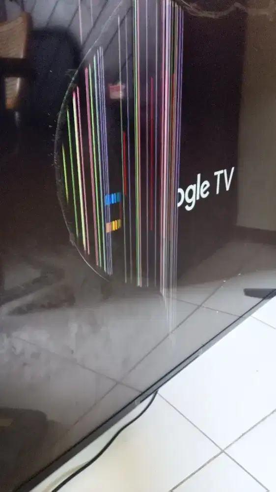 TV sony Android 55 in pecah layar