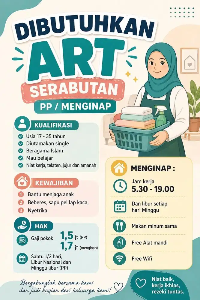 ART Serabutan PP/Menginap