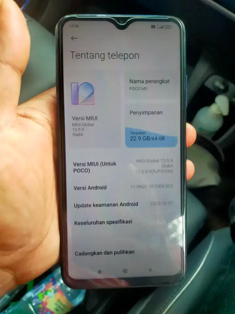 Poco m3 ram 4 batangan normal lancar