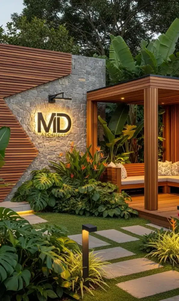 Free desain taman outdoor jasa arsitek bandar Lampung