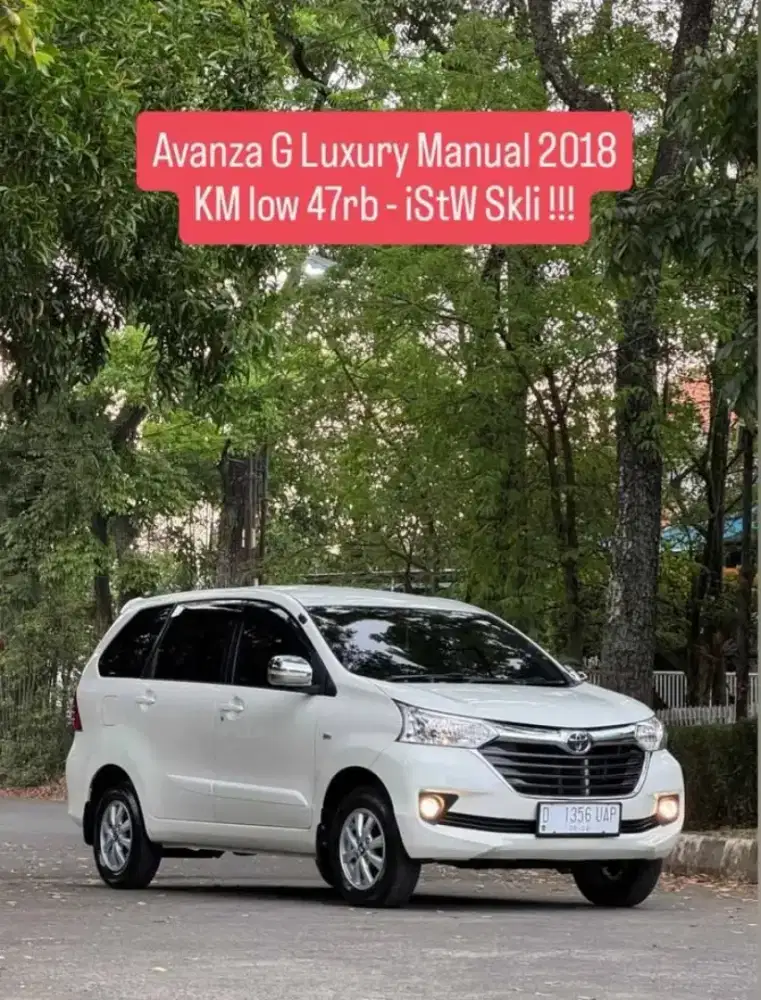Avanza G Luxury Manual 2018 ANTiiKk
- KM low 47rb