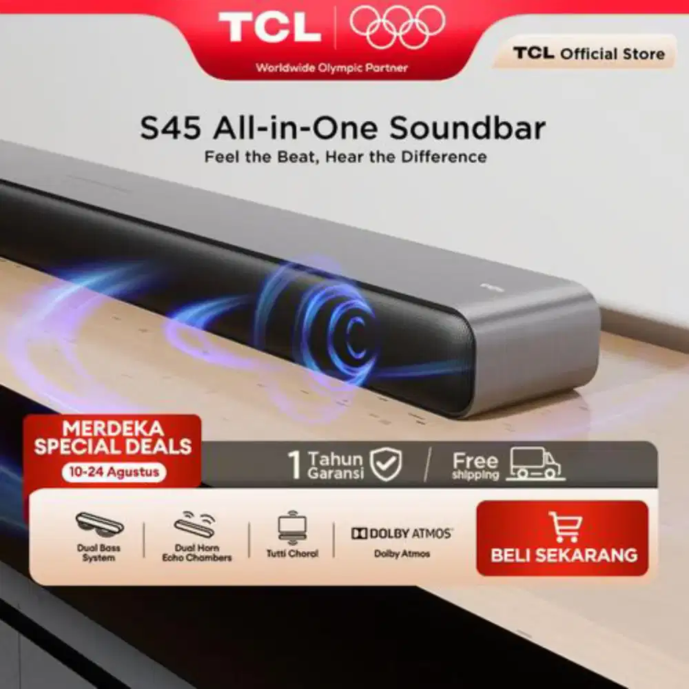 Speaker Soundbar TCL S45H Single Bluetooth