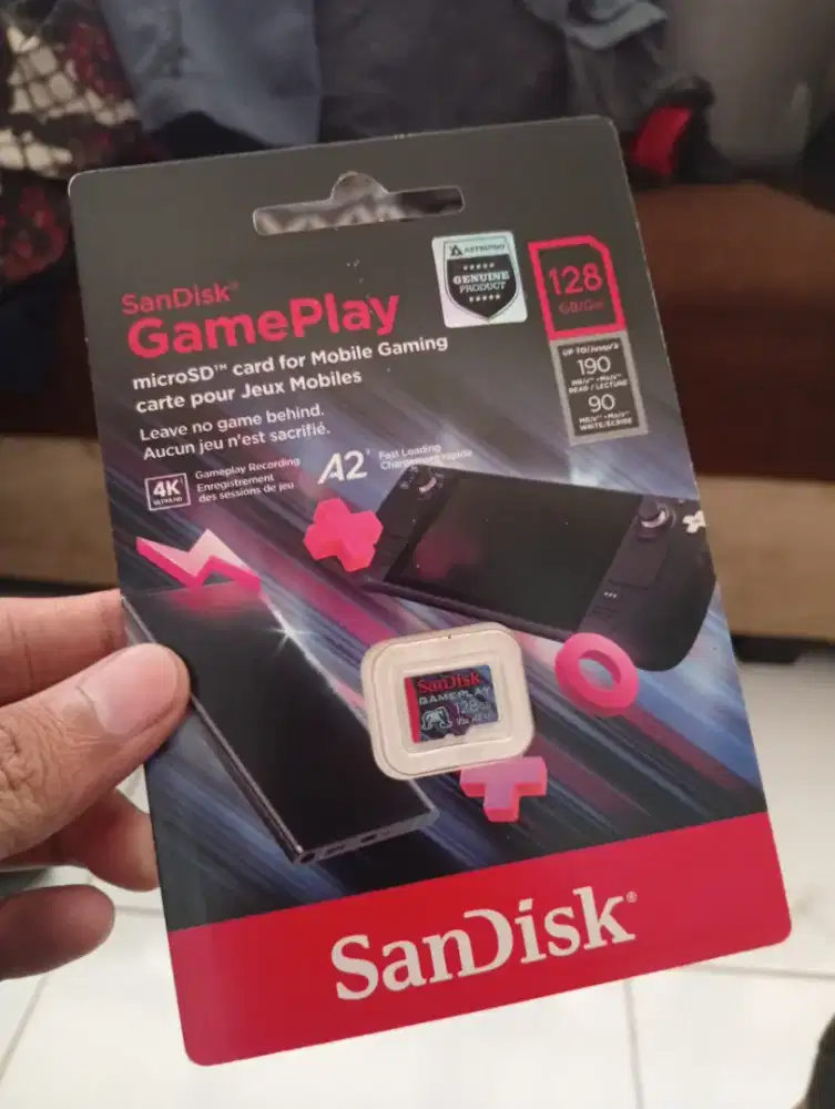 MicroSD Sandisk Gameplay 128 GB Original New