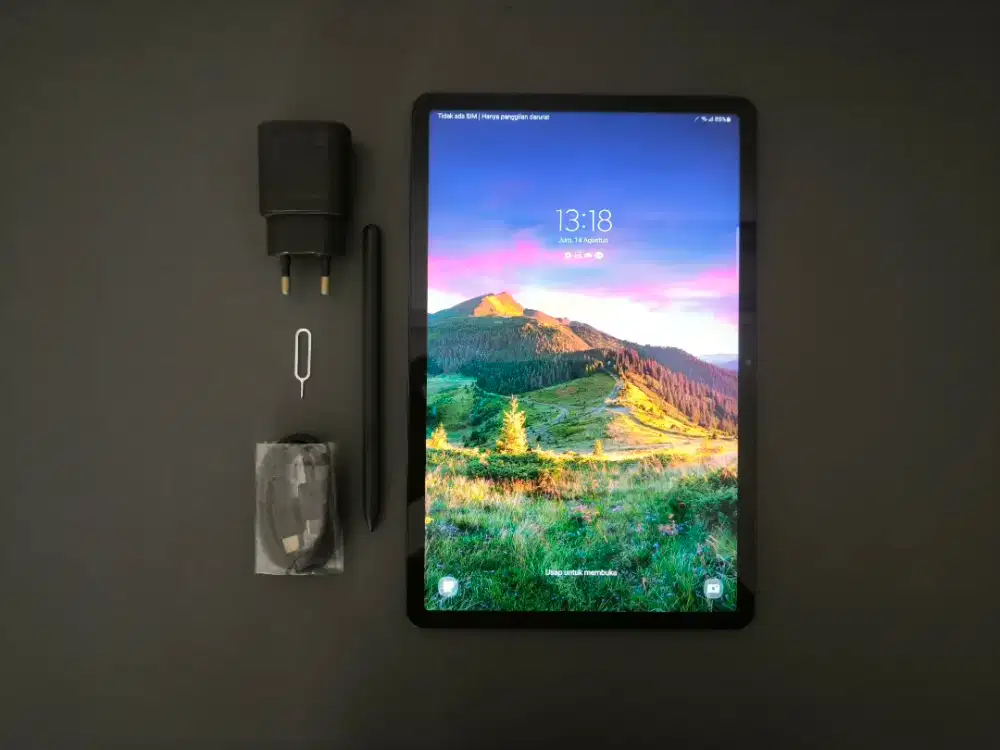 Samsung Galaxy Tab S7 6/128 T875 - Warna Black, Ex Garansi Resmi