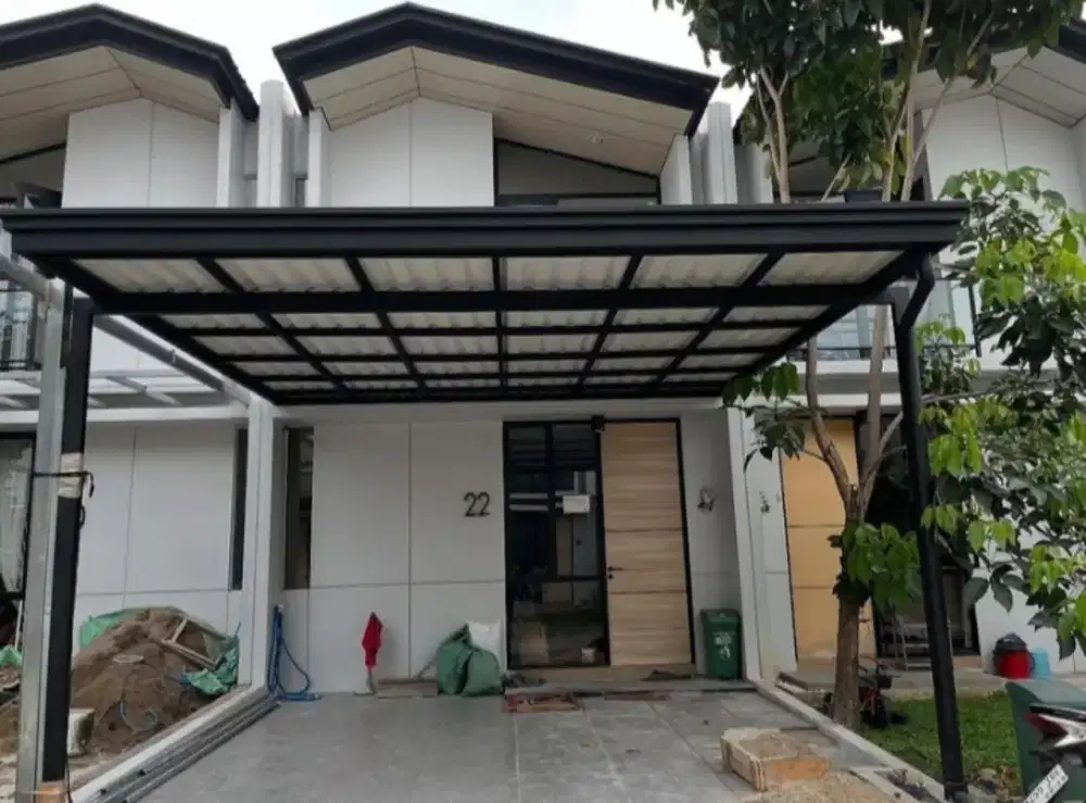 Kanopi atap alderon rs minimalis modern terbaru