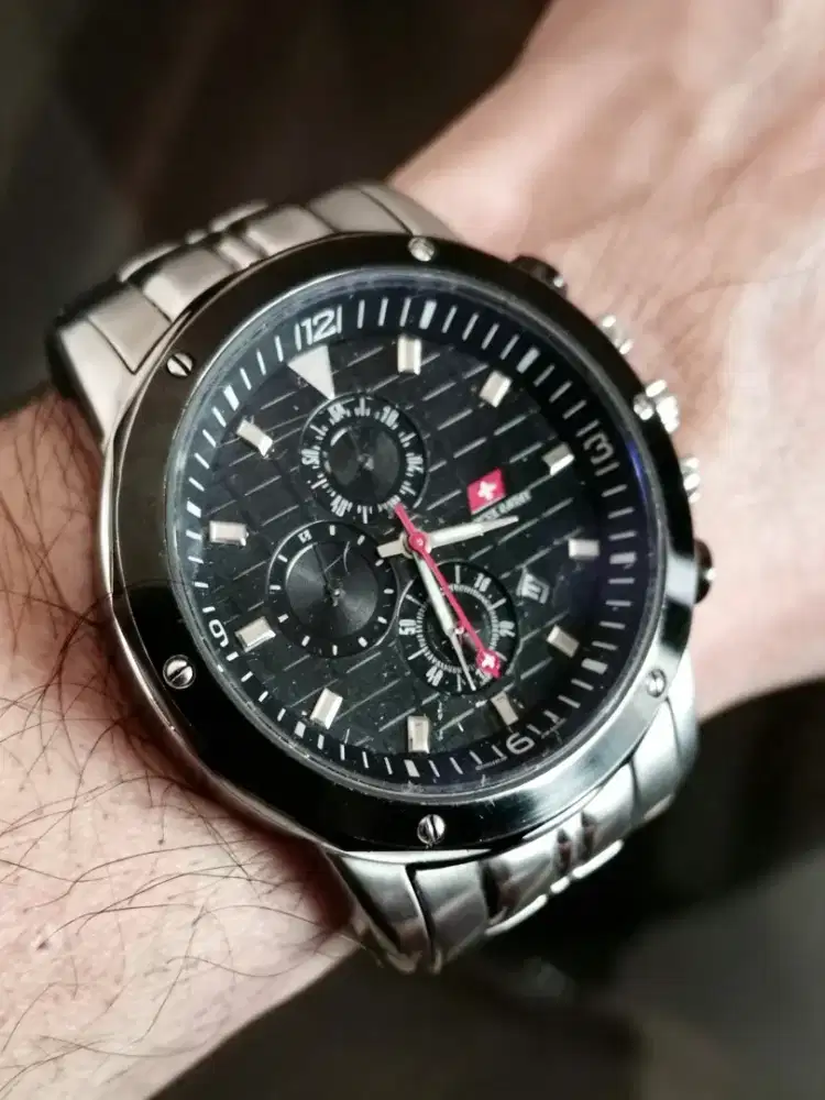 Jam vintage Swiss Army Commando Chronograph Original