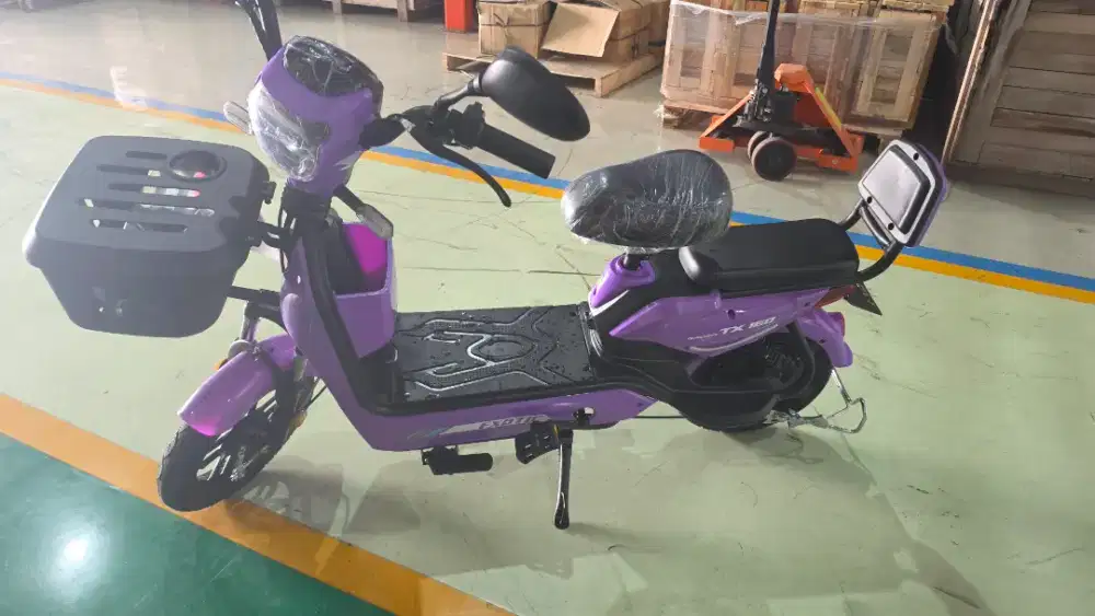 Sepeda lisrik exotic warna ungu/ purple