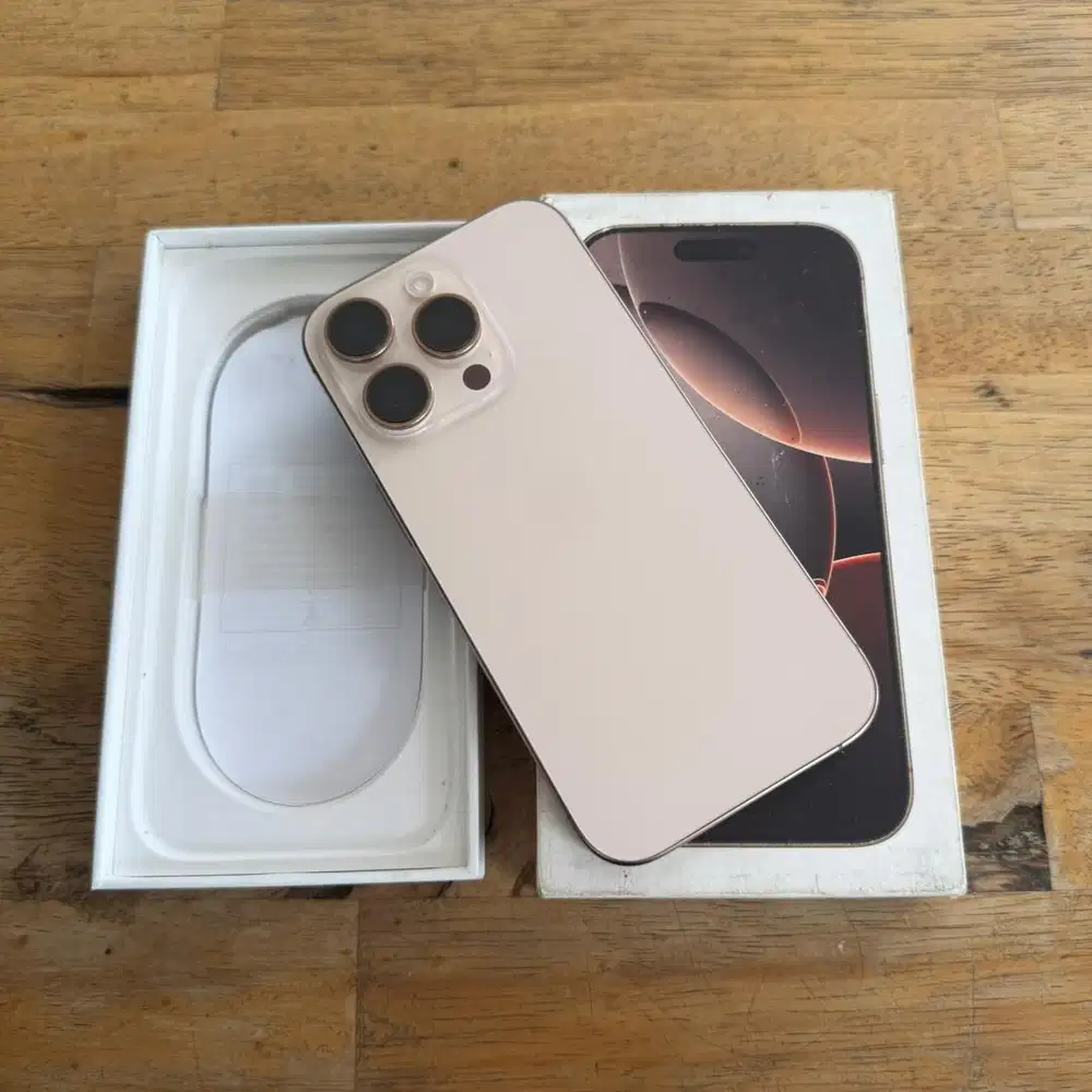 iPhone 16 PRO 256GB Desert Titanium Fullset Eks internasional Perfact