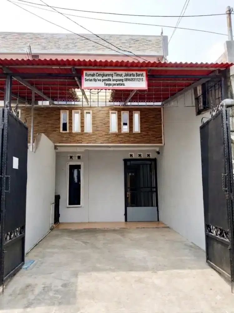 Jual rumah Cengkareng,Jakarta Barat.3lt crprt.Strategis&No banjir.AJB