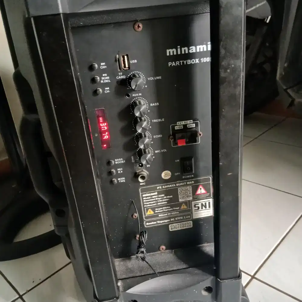 Speaker portable minami 12 inci