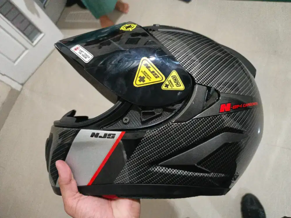 Helm NJS Shadow Carbonite double visor