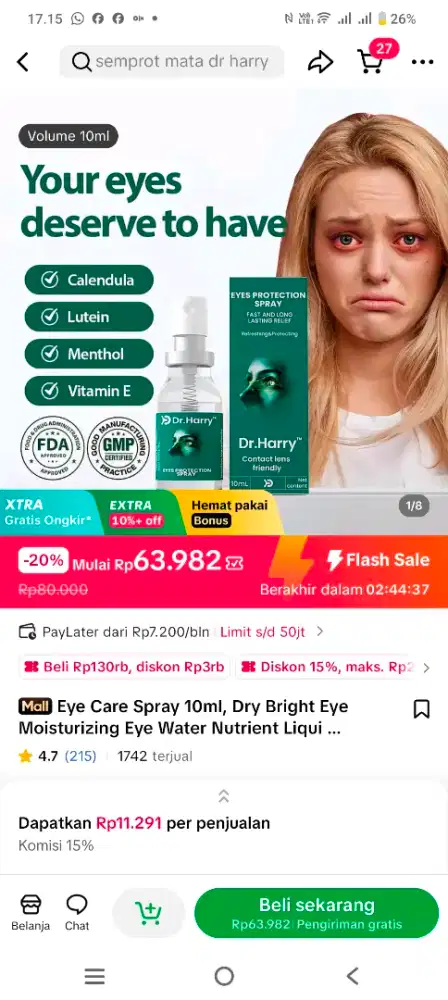 Dr Harry Eye Care Spray 10 ml