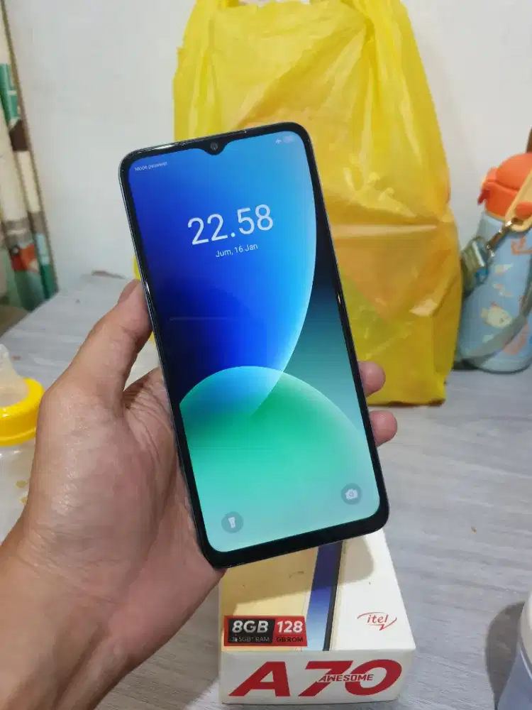 Itel a70 8/128 lengkap