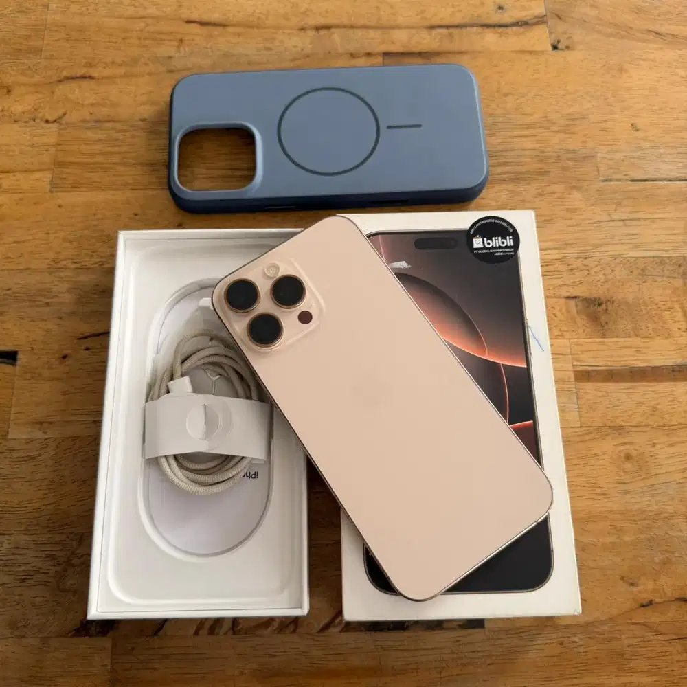 iPhone 16 PRO MAX 256GB Desert Titanium Garansi Resmi iBox BH 96%