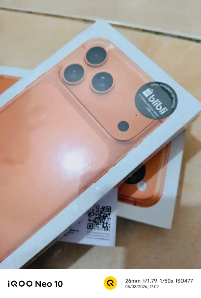 BARU 100% | iPhone 17 Promax 256GB Cosmic Orange | GaransiResmi BLIBLI
