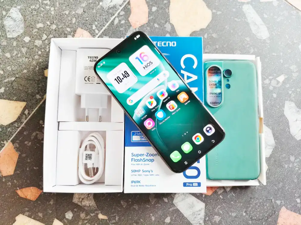 Tecno camon 50 pro 5G ram 8/256 fullset