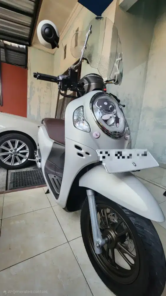 SCOOPY Prestige (Tipe Tertinggi) Putih, 2023 KM Rendah, TERMURAH