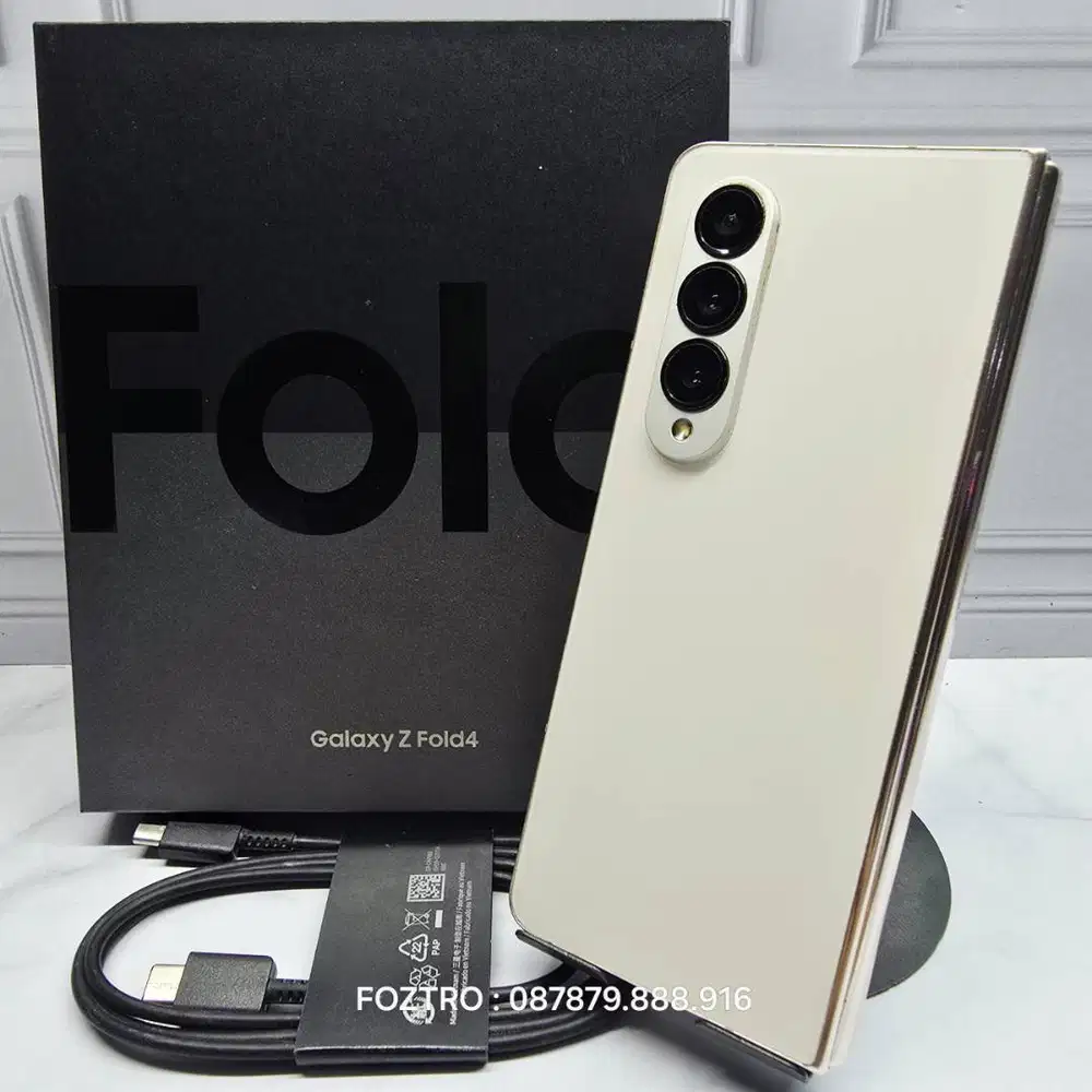 Samsung Galaxy Z Fold 4 12/256GB Beige SEIN Resmi Fullset Mulus