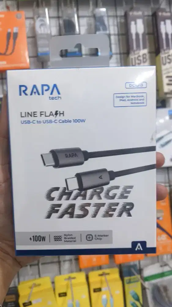 KABEL DATA TYPE-C TO TYPE-C RAPA TECH DC1313