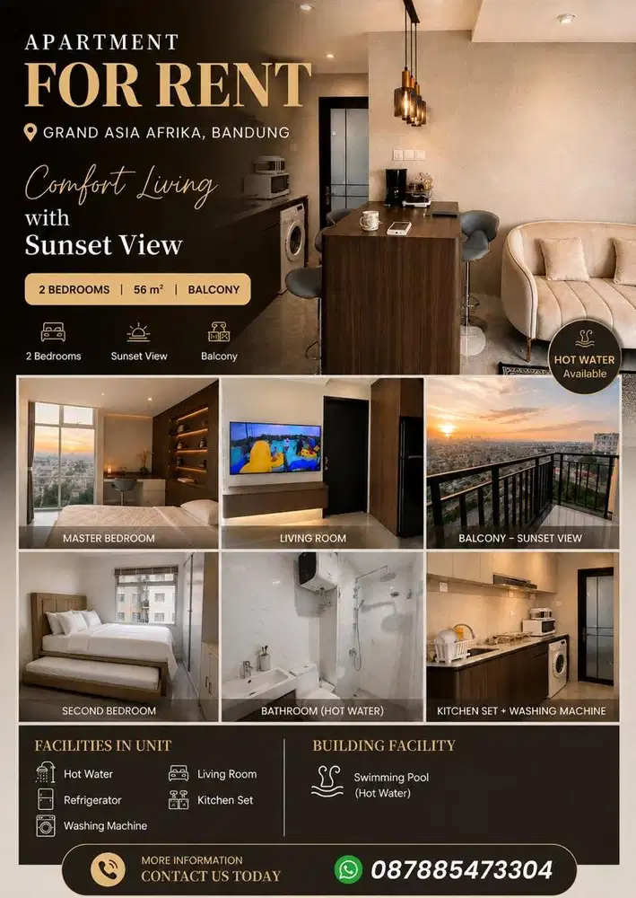 Disewakan comfort Apartment Grand Asia Afrika