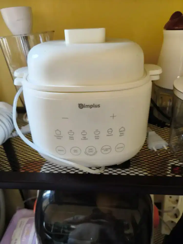 Simplus Slow Cooker Listrik 1L Panci Rebus dan Kukus