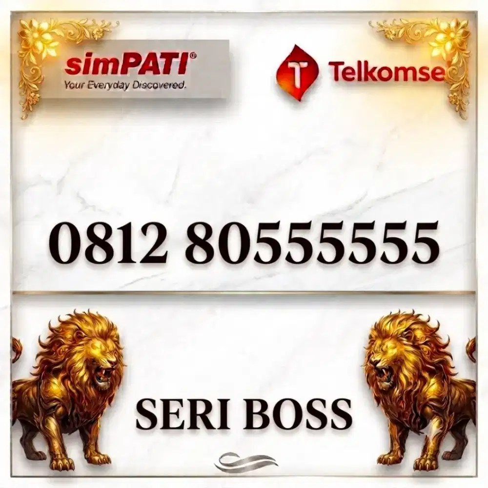 Nomor cantik simpati Telkomsel super seri bos