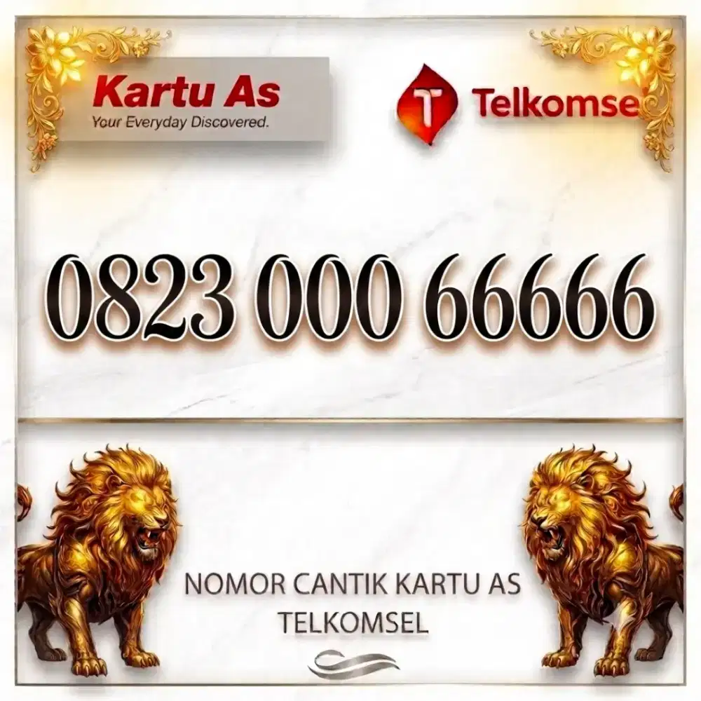 Nomor cantik simpati Telkomsel kartu as