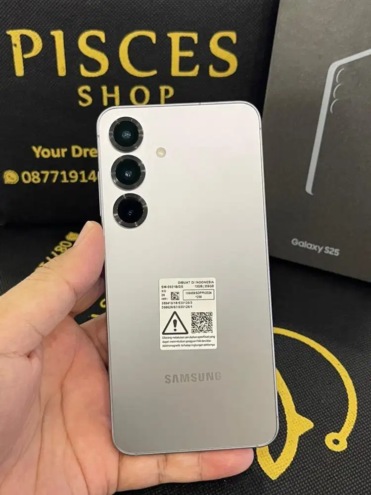 SAMSUNG S25 BASIC 256 GARANSI 2027 FULSET MULUS