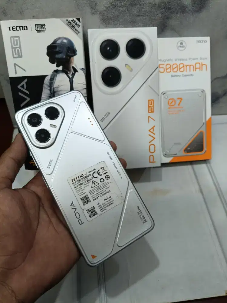 Tecno pova 7 5G ram8/256 lengkap garansi panjang