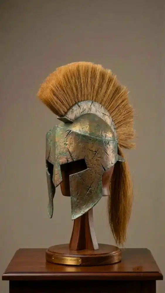Helm spartan helmet repro retro jaket sepeda hiasan vintage antik
