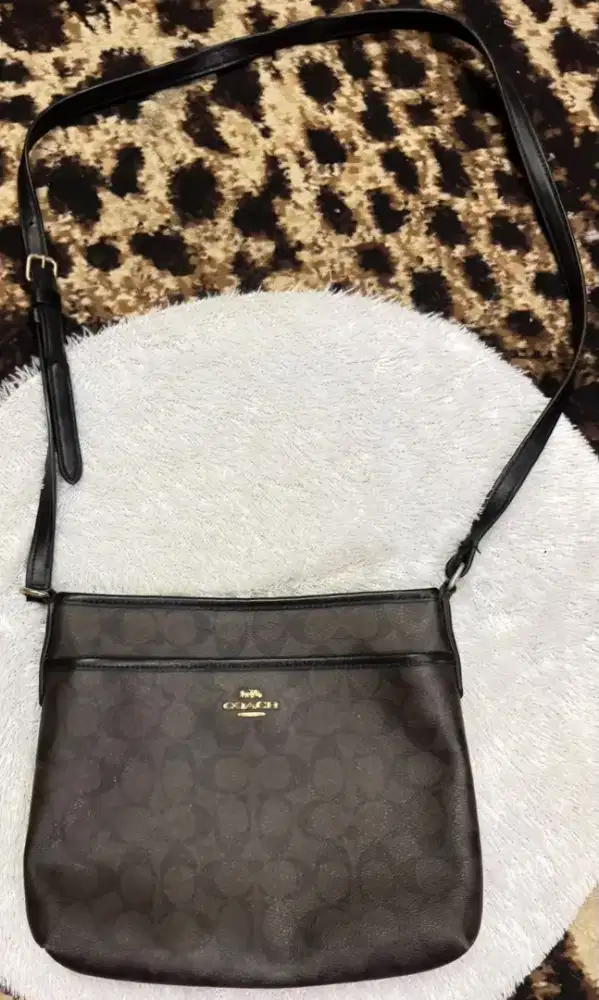 Coach Signature File Crossbody Bag