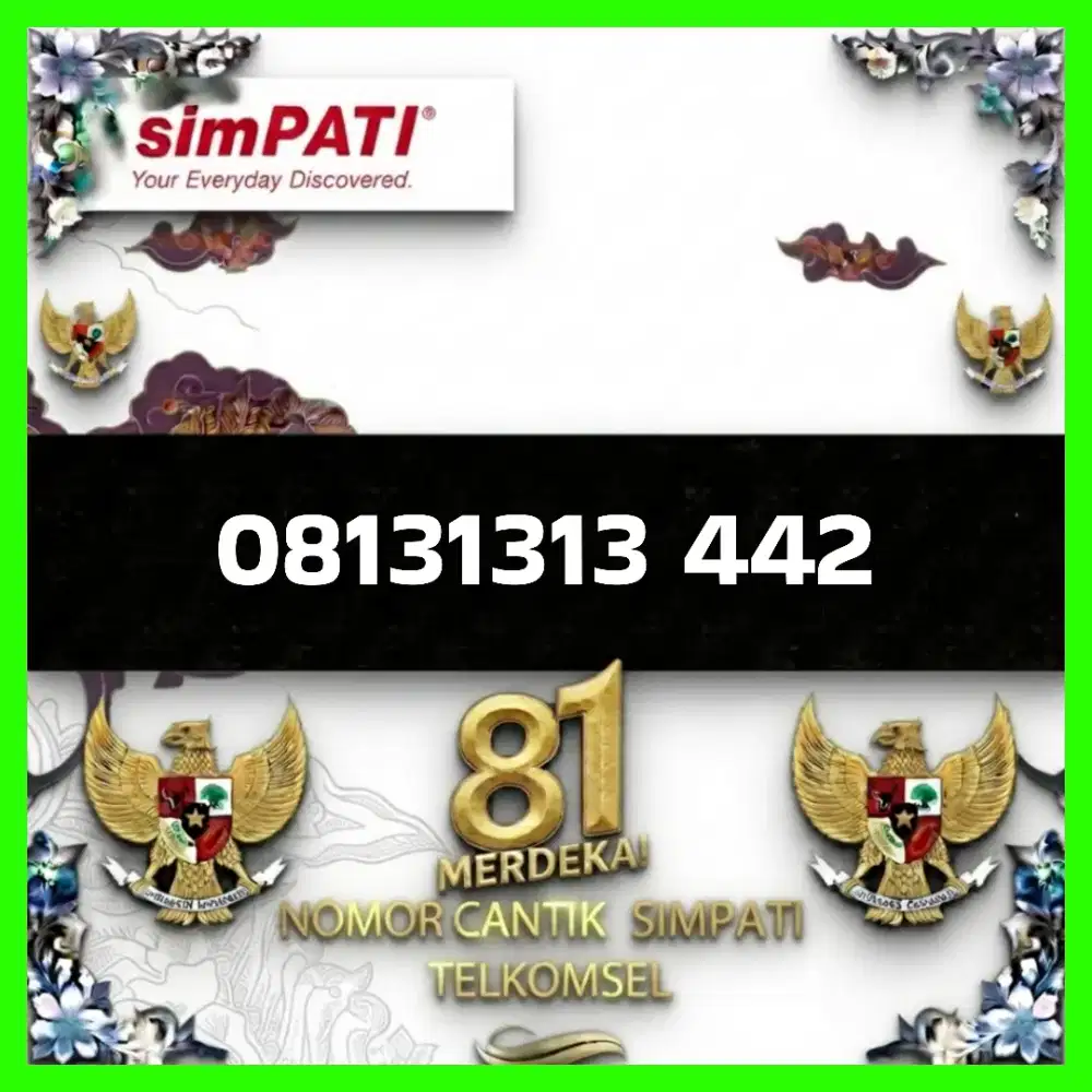 Nomor cantik simpati Telkomsel super
