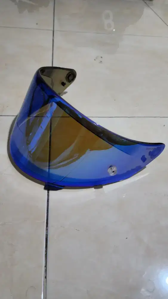 Visor KYT NFR Iridium Silver & Blue