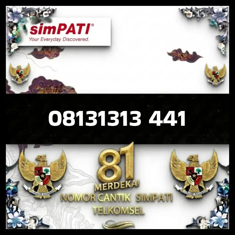 Nomor cantik simpati Telkomsel super