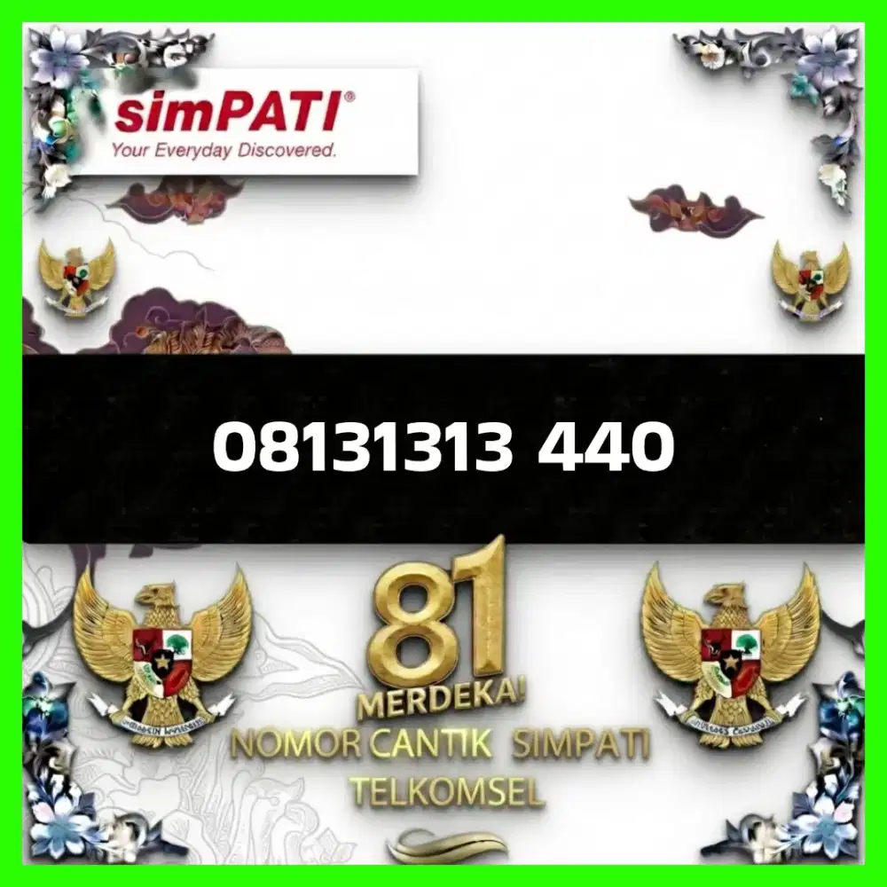 Nomor cantik simpati Telkomsel super