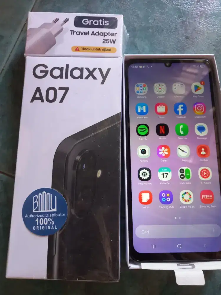 Samsung A07 4/128 Hitam