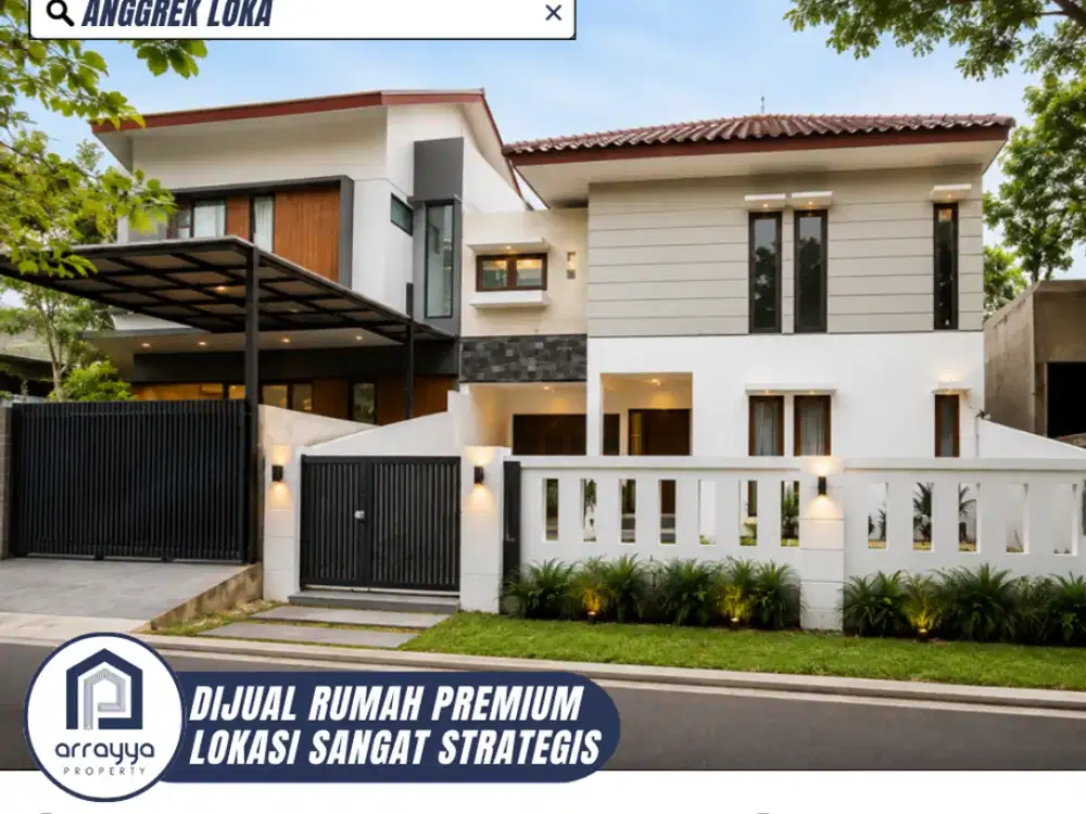 DIJUAL RUMAH CANTIK 2 LANTAI SIAP HUNI DI ANGGREK LOKA BSD (ARB125)