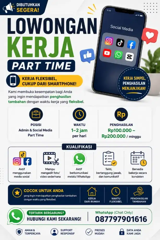 Lowongan pekerjaan untuk work from home